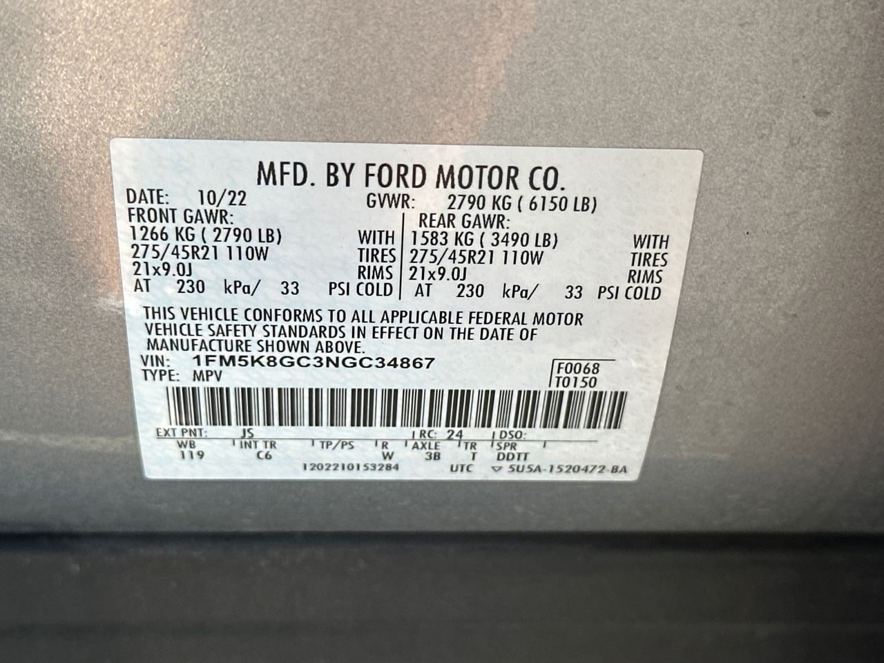 Certified 2022 Ford Explorer ST w/ Equipment Group 401A AWD/4WD image 35