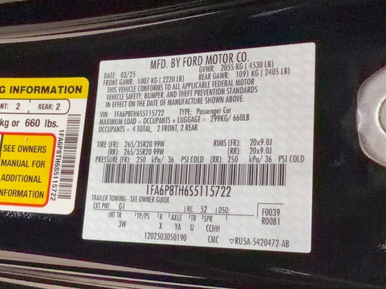 Certified 2025 Ford Mustang Premium RWD image 32