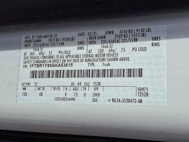 Certified 2025 Ford Transit 250 Low Roof w/ Exterior Upgrade Package RWD image 27