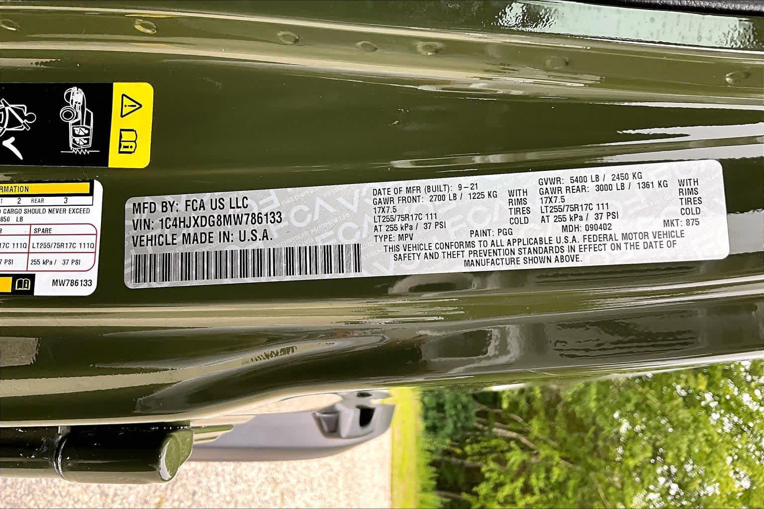 Used 2021 Jeep Wrangler Unlimited Sport AWD/4WD image 34
