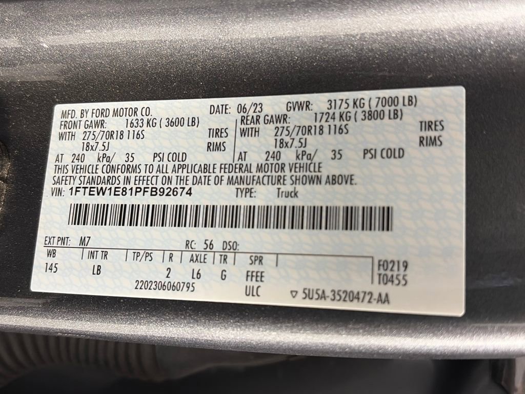 Certified 2023 Ford F150 Tremor w/ Trailer Tow Package image 9