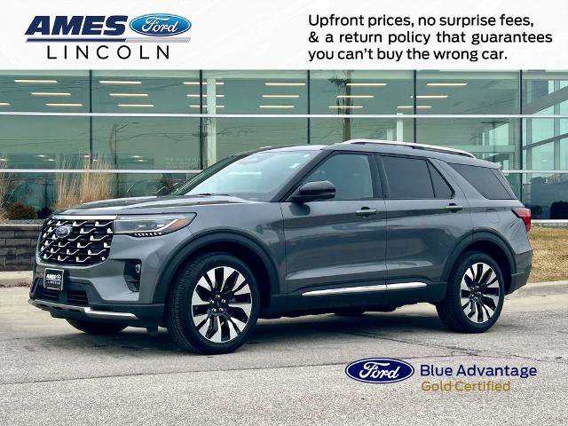 Certified 2025 Ford Explorer Platinum w/ LUX Leather Package