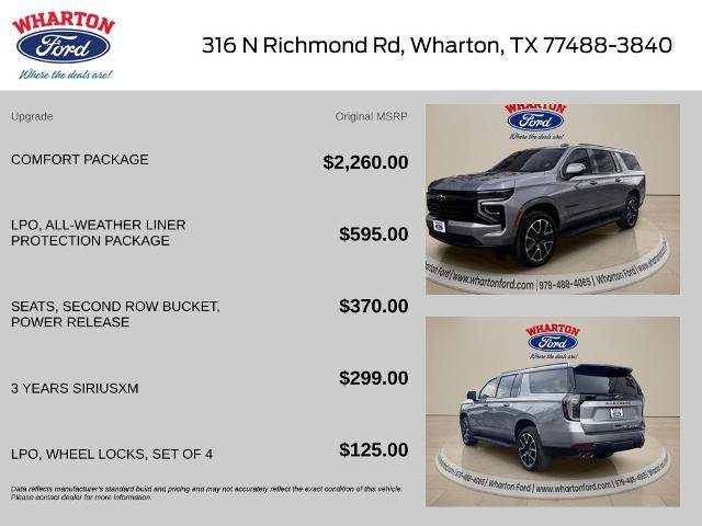 Used 2026 Chevrolet Suburban RST w/ Comfort Package RWD image 2