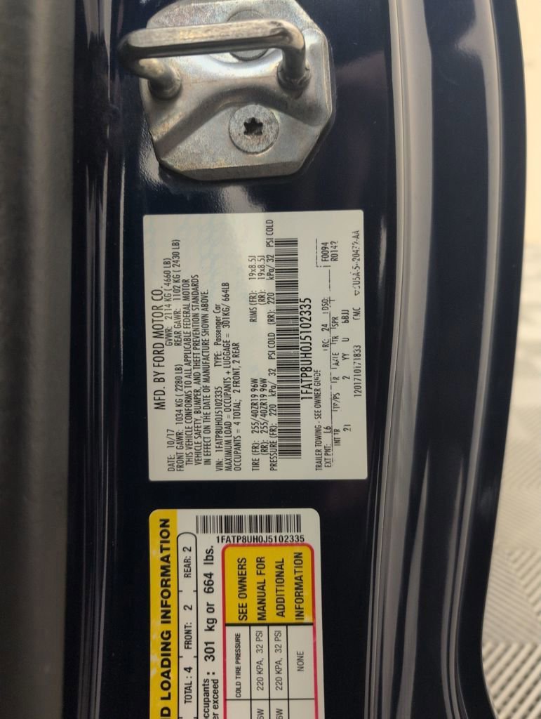 Certified 2018 Ford Mustang Convertible w/ Equipment Group 101A image 46