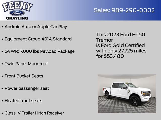 Certified 2023 Ford F150 Tremor w/ 360 Degree Camera Package image 12