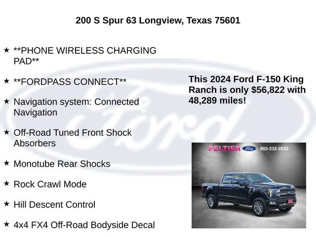 Certified 2024 Ford F150 King Ranch w/ FX4 Off-Road Package AWD/4WD image 30
