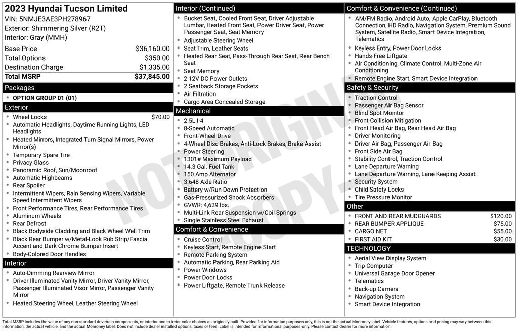 Used 2023 Hyundai Tucson Limited FWD image 32