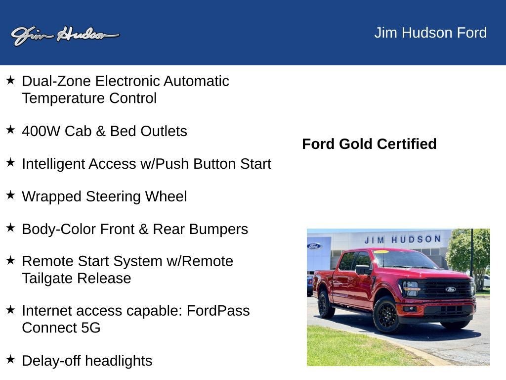 Certified 2025 Ford F150 XLT w/ Equipment Group 302A MID AWD/4WD image 13