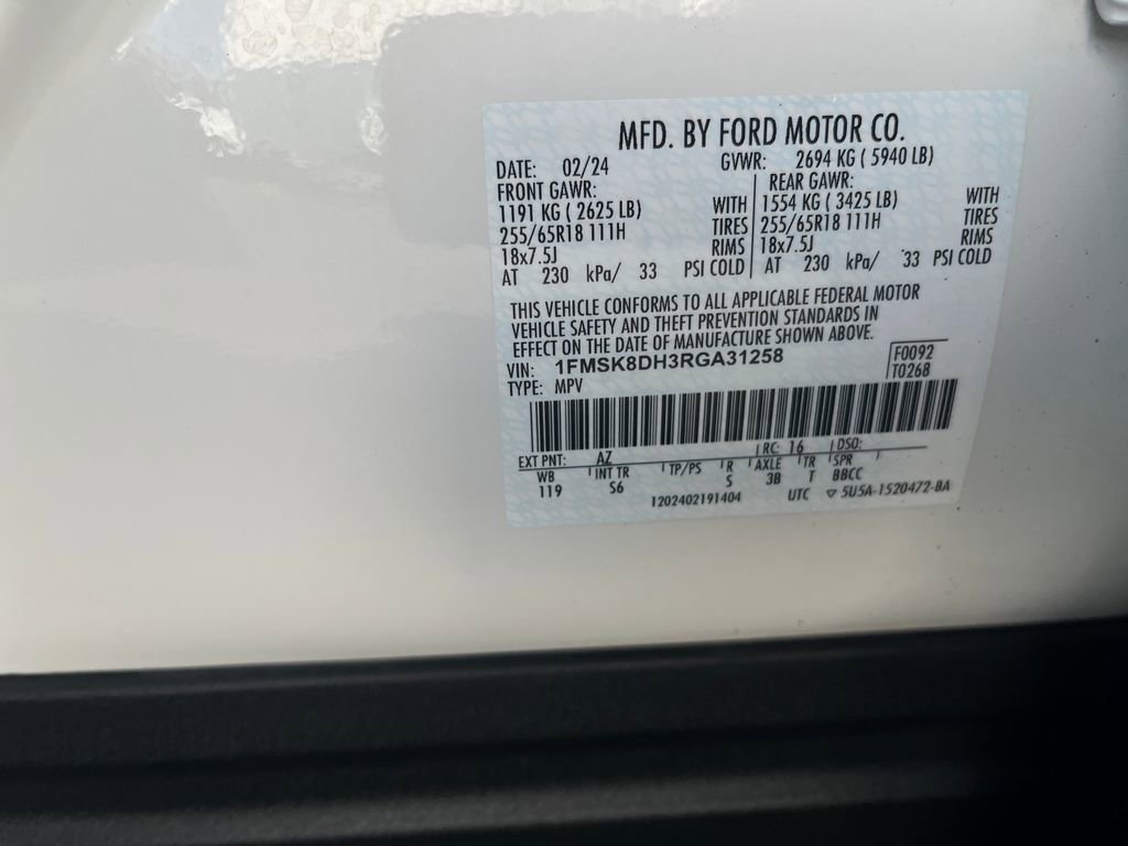 Certified 2024 Ford Explorer XLT w/ Equipment Group 202A AWD/4WD image 35