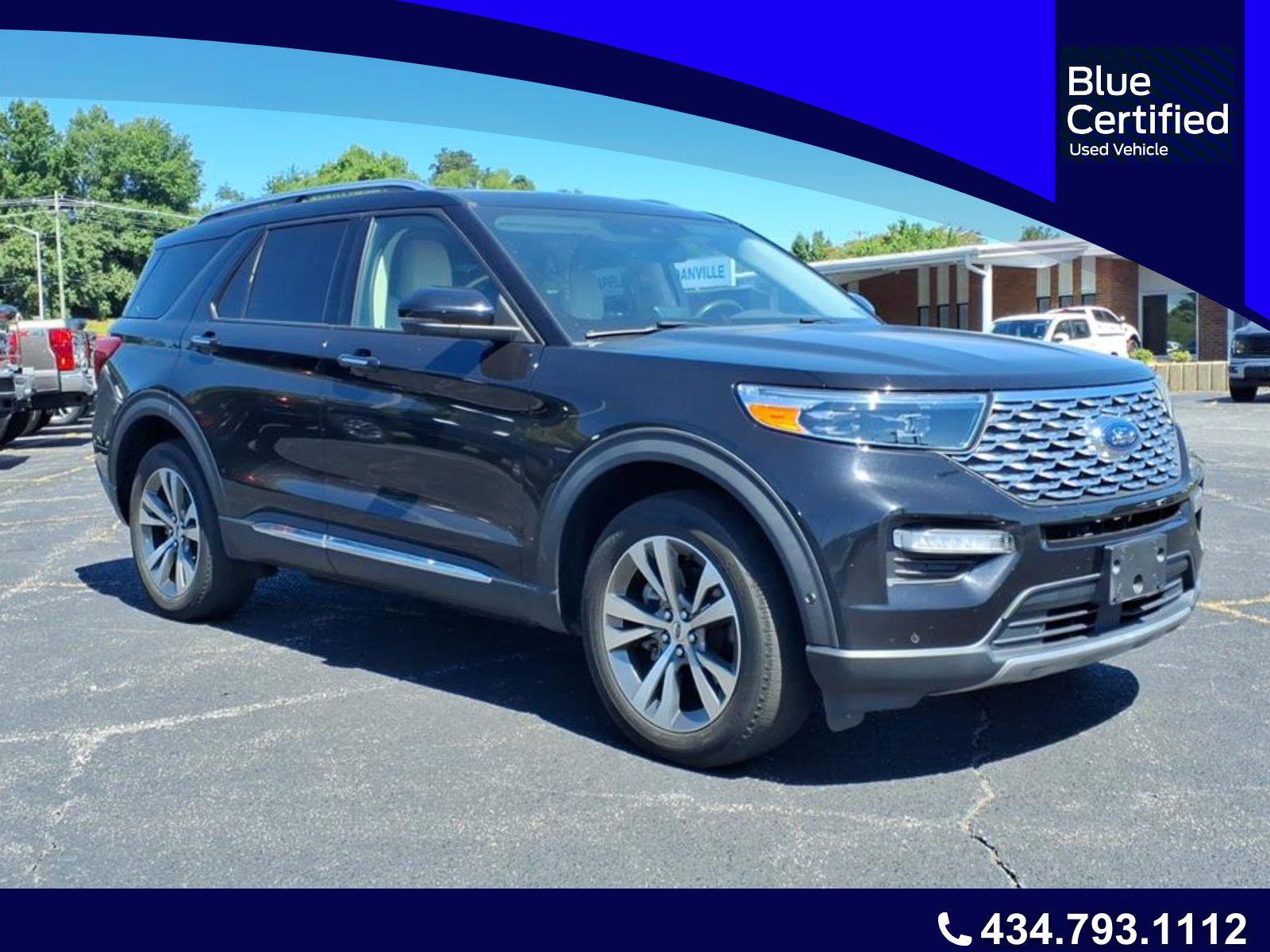 Certified 2020 Ford Explorer Platinum w/ Premium Technology Package AWD/4WD image 1