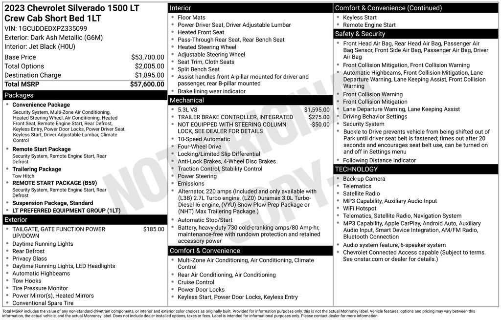 Used 2023 Chevrolet Silverado 1500 LT AWD/4WD image 3