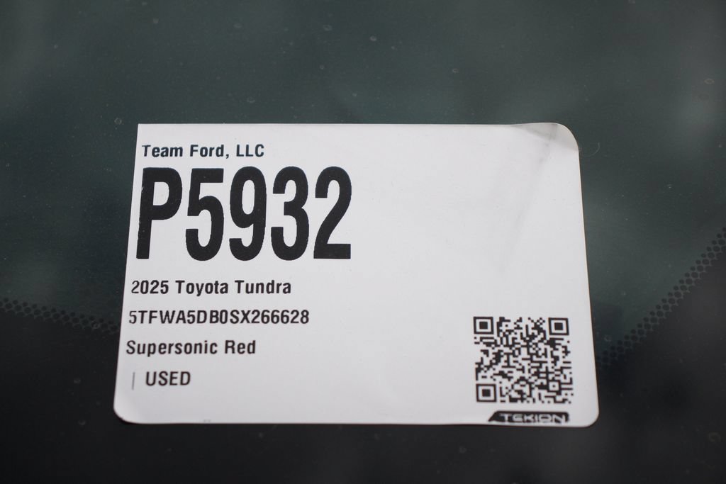 Used 2025 Toyota Tundra Limited w/ TRD Off-Road Package AWD/4WD image 30
