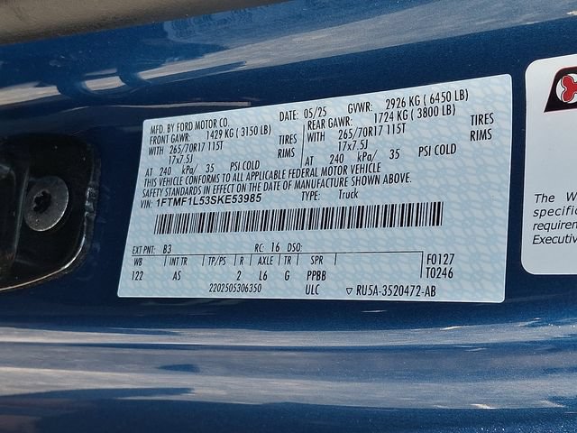 Certified 2025 Ford F150 XL w/ Equipment Group 103A High AWD/4WD image 26