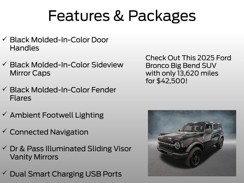 Certified 2025 Ford Bronco Big Bend AWD/4WD image 13