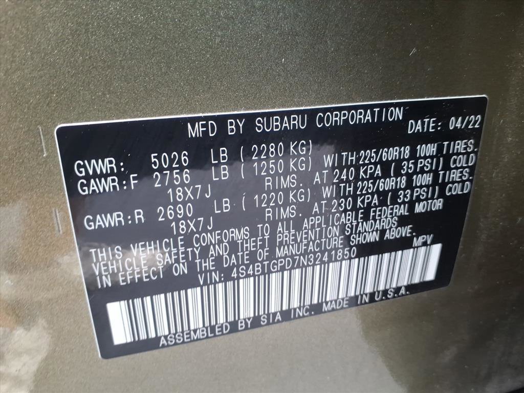 Used 2022 Subaru Outback Touring XT image 36