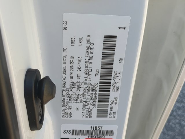Used 2022 Toyota Tundra SR w/ SR Tow Package AWD/4WD image 37