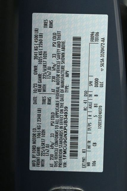 Certified 2023 Ford Escape Active w/ Tech Pack #1 image 53