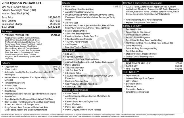 Used 2023 Hyundai Palisade SEL w/ Premium Package image 10