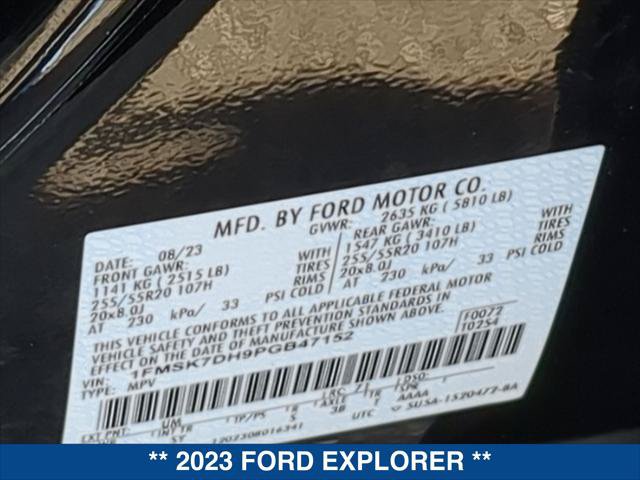 Certified 2023 Ford Explorer XLT w/ Equipment Group 202A RWD image 24