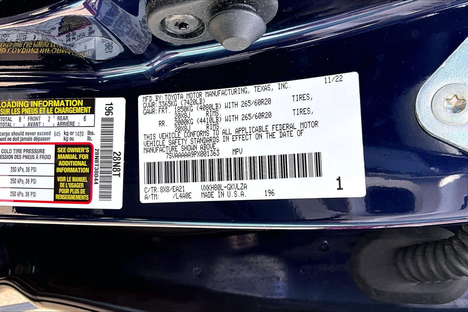 Used 2023 Toyota Sequoia Limited RWD image 34