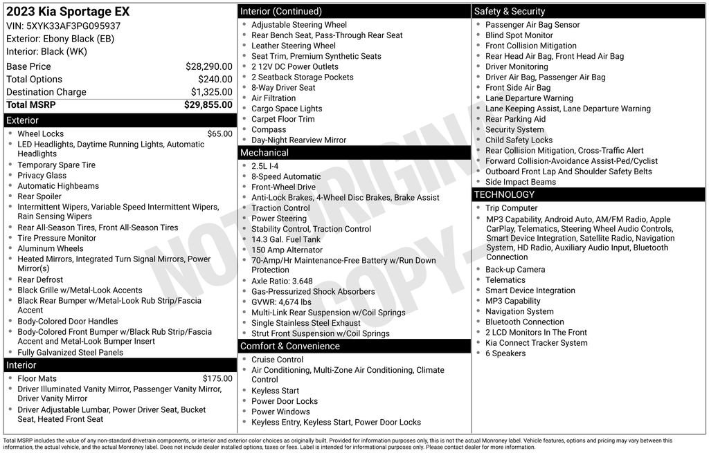 Used 2023 Kia Sportage EX FWD image 35