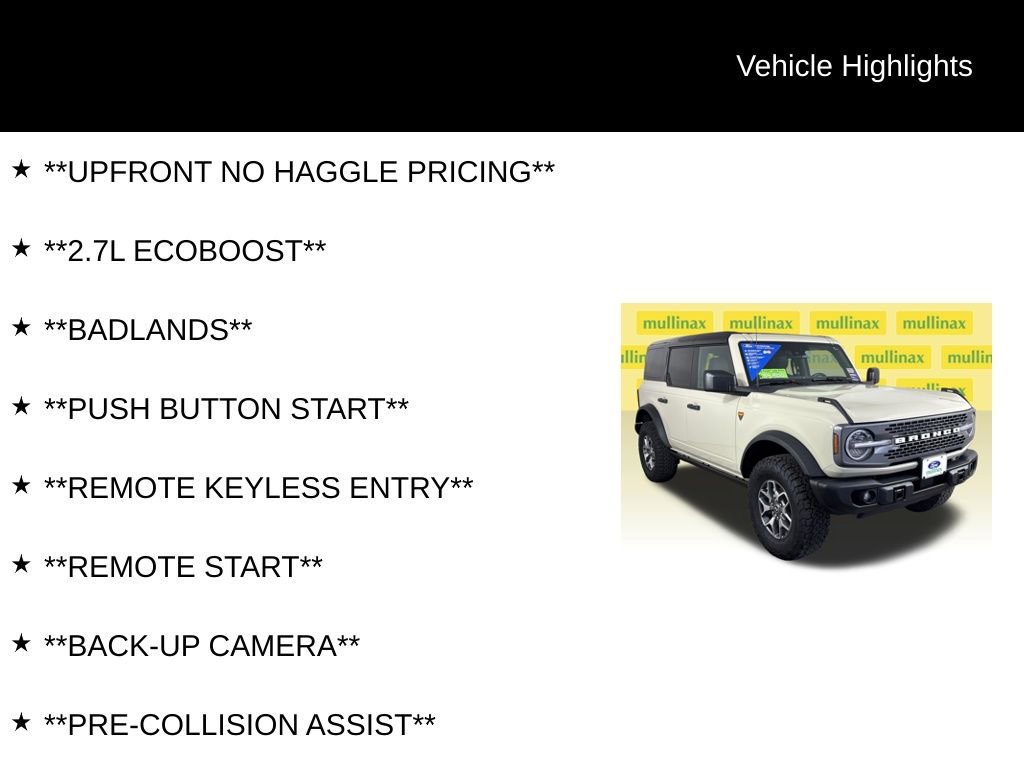 Certified 2025 Ford Bronco Badlands AWD/4WD image 12