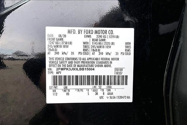 Certified 2020 Ford Edge SEL FWD image 32