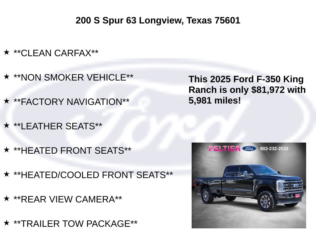 Certified 2025 Ford F350 King Ranch AWD/4WD image 5