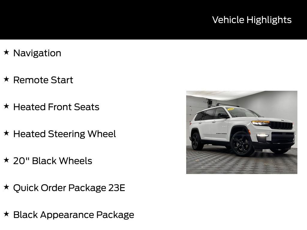 Used 2023 Jeep Grand Cherokee L Limited w/ Black Appearance Package image 12