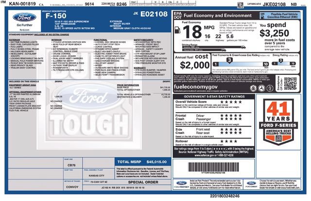 Certified 2018 Ford F150 XLT AWD/4WD image 19