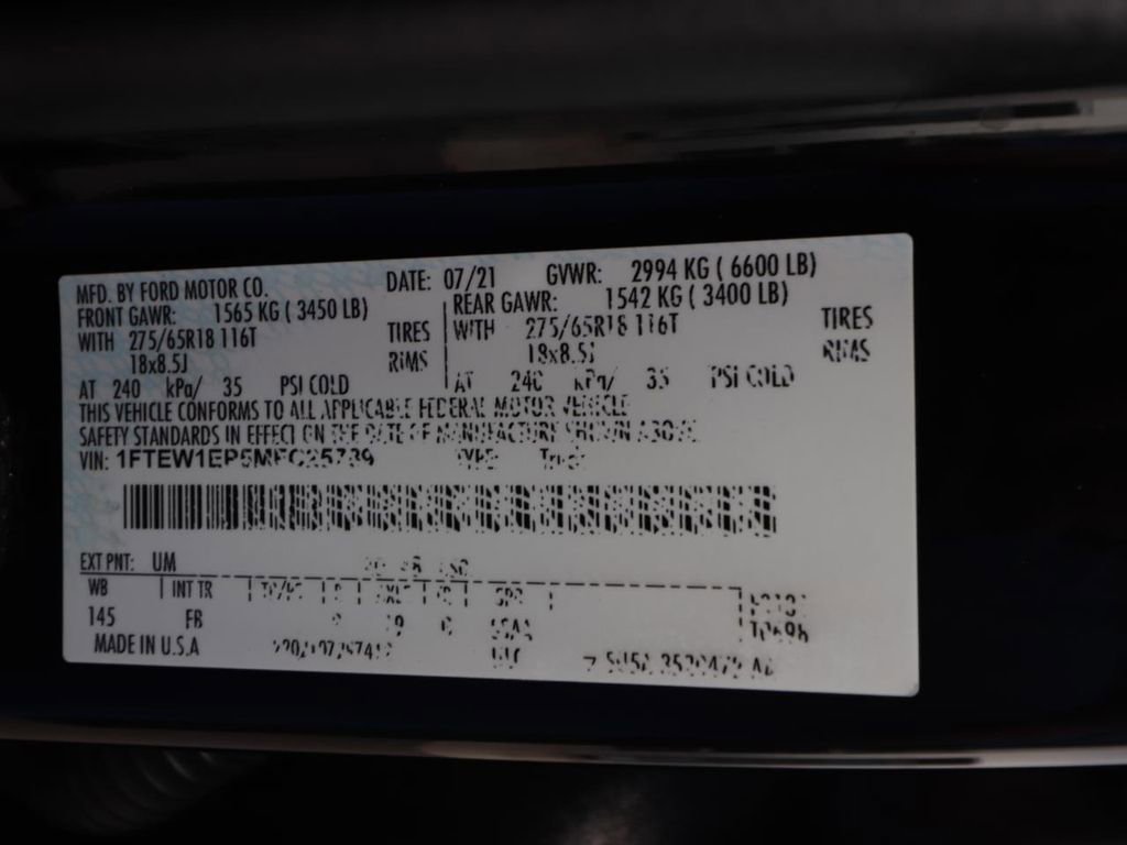 Certified 2021 Ford F150 XLT w/ Equipment Group 302A High AWD/4WD image 26
