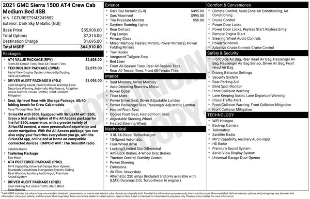 Used 2021 GMC Sierra 1500 AT4 w/ AT4 Value Package AWD/4WD image 39