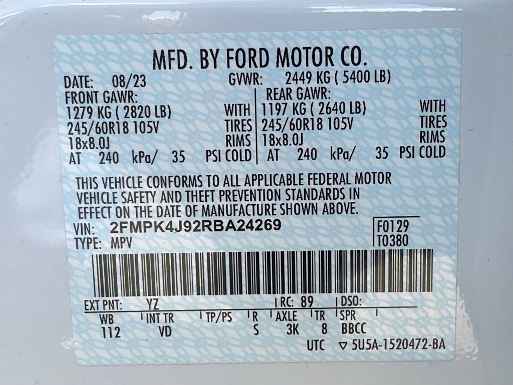 Certified 2024 Ford Edge SEL w/ Convenience Package image 79