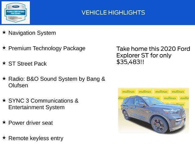 Certified 2020 Ford Explorer ST w/ ST Street Pack AWD/4WD image 13