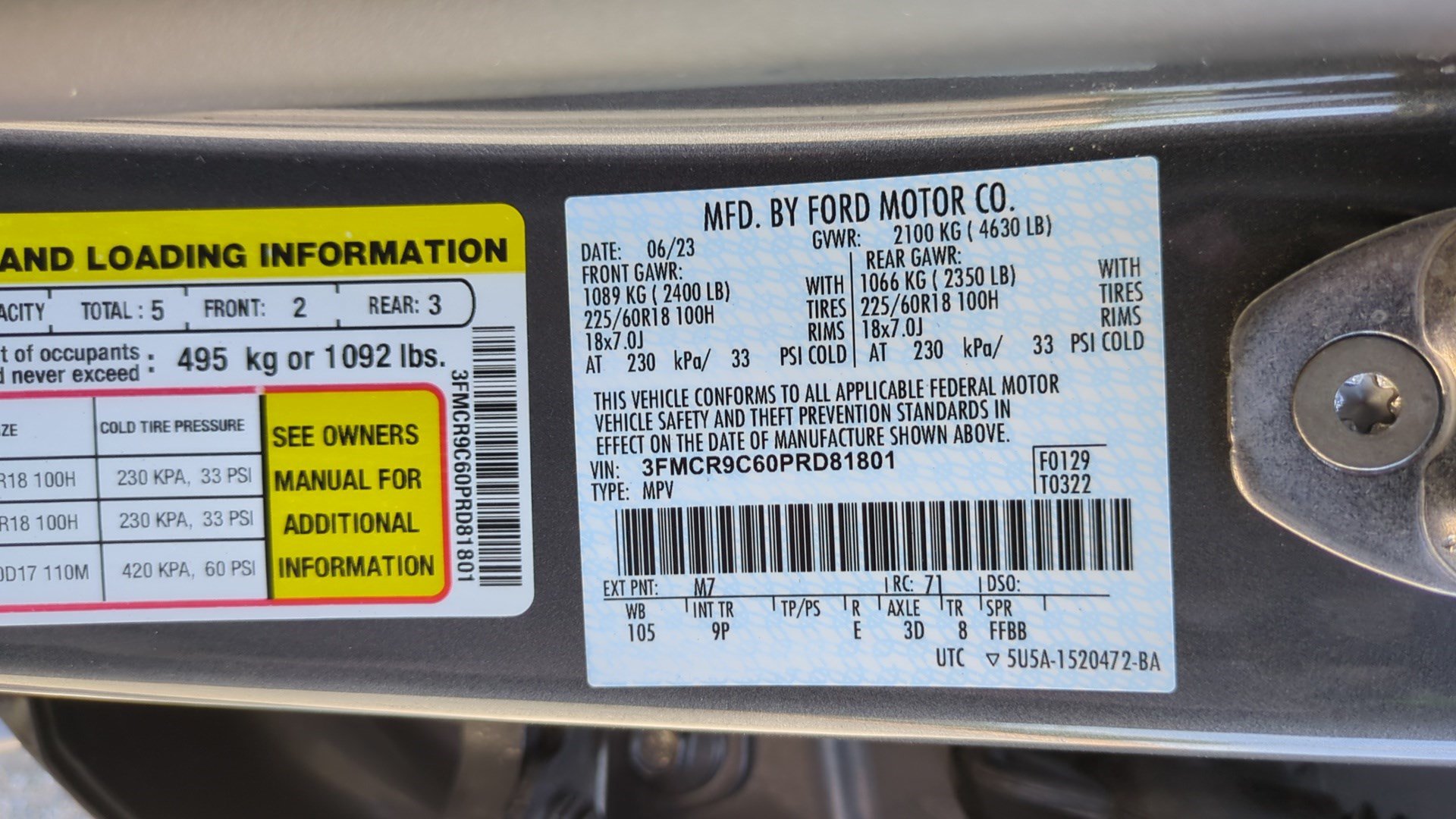Certified 2023 Ford Bronco Sport Outer Banks AWD/4WD image 35