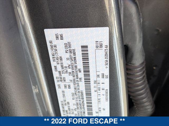 Certified 2022 Ford Escape SEL image 23