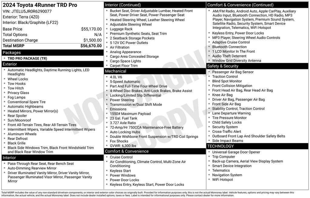 Used 2024 Toyota 4Runner TRD Pro image 10