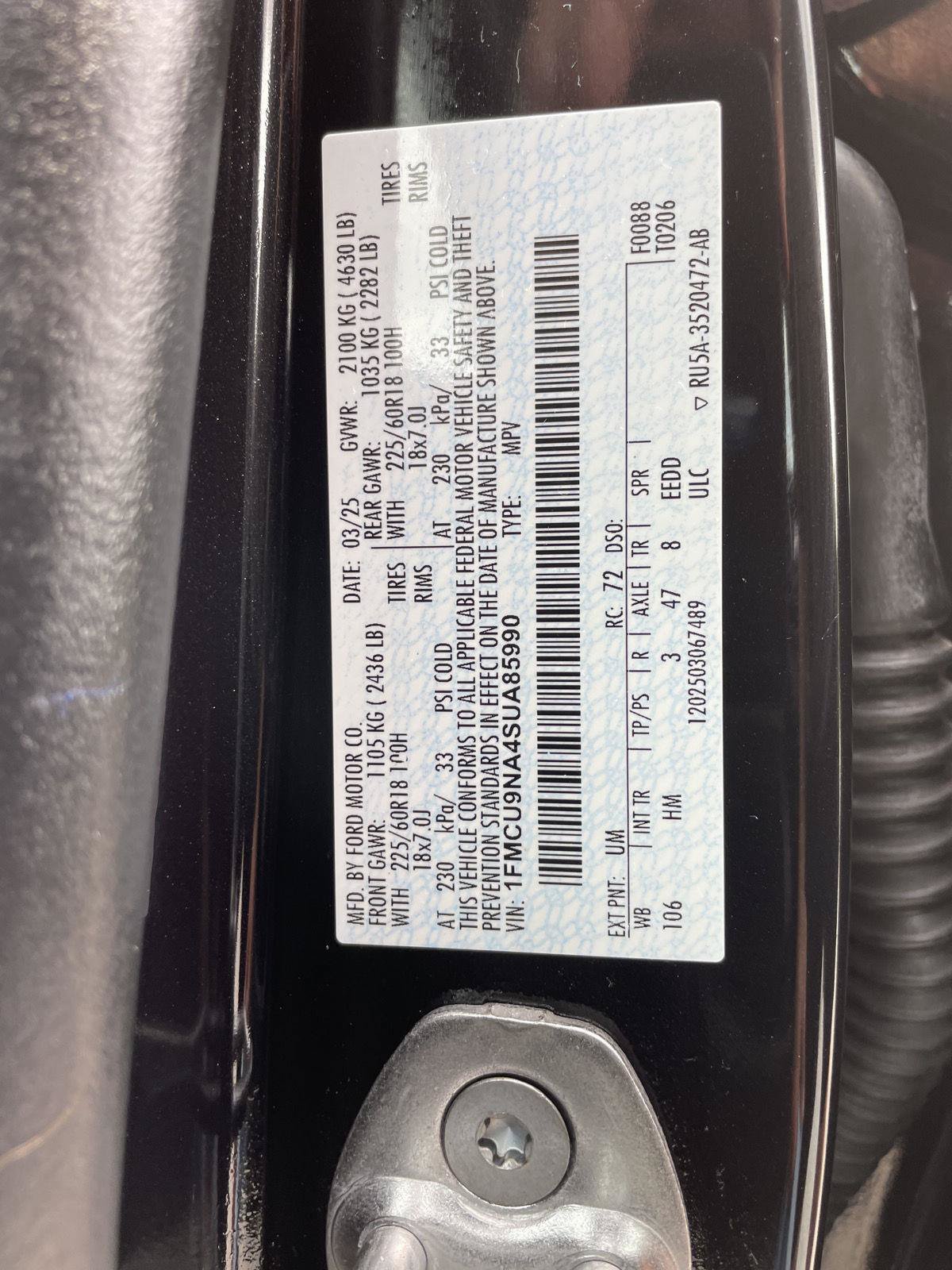 Certified 2025 Ford Escape ST-Line Select AWD/4WD image 32