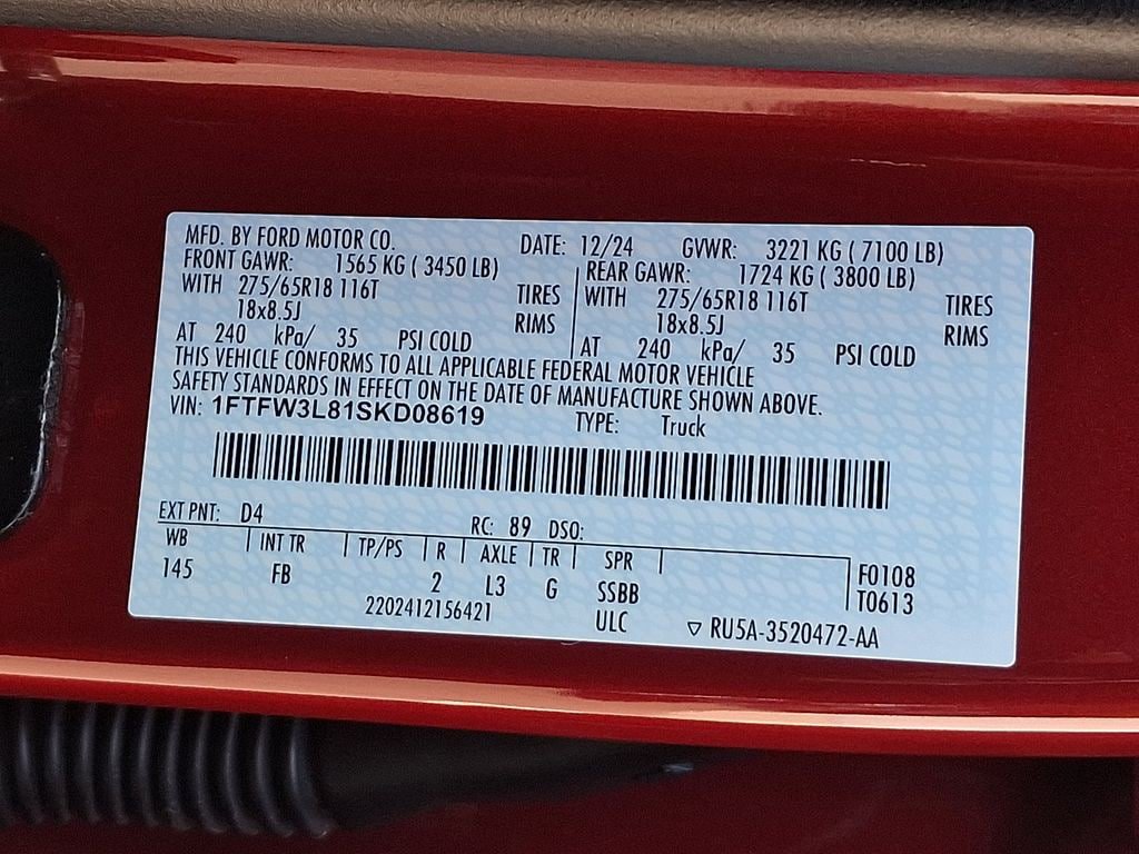 Certified 2025 Ford F150 XLT w/ Equipment Group 301A Standard AWD/4WD image 28