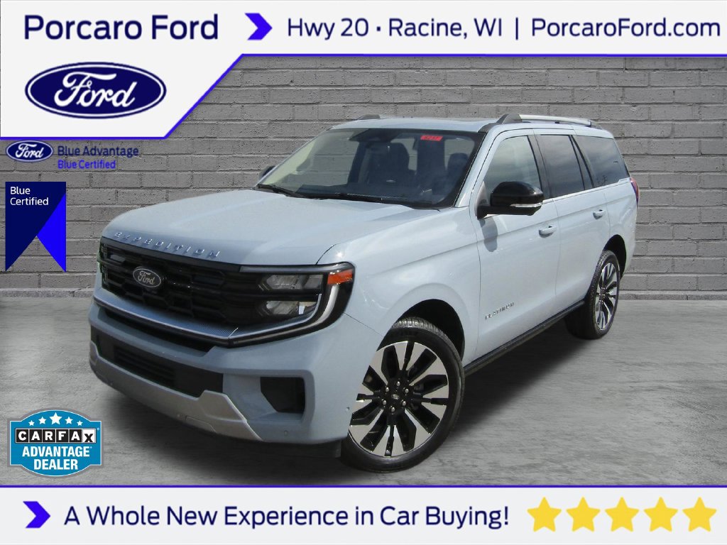 Certified 2025 Ford Expedition Platinum w/ Driver's Package AWD/4WD 360° Tour