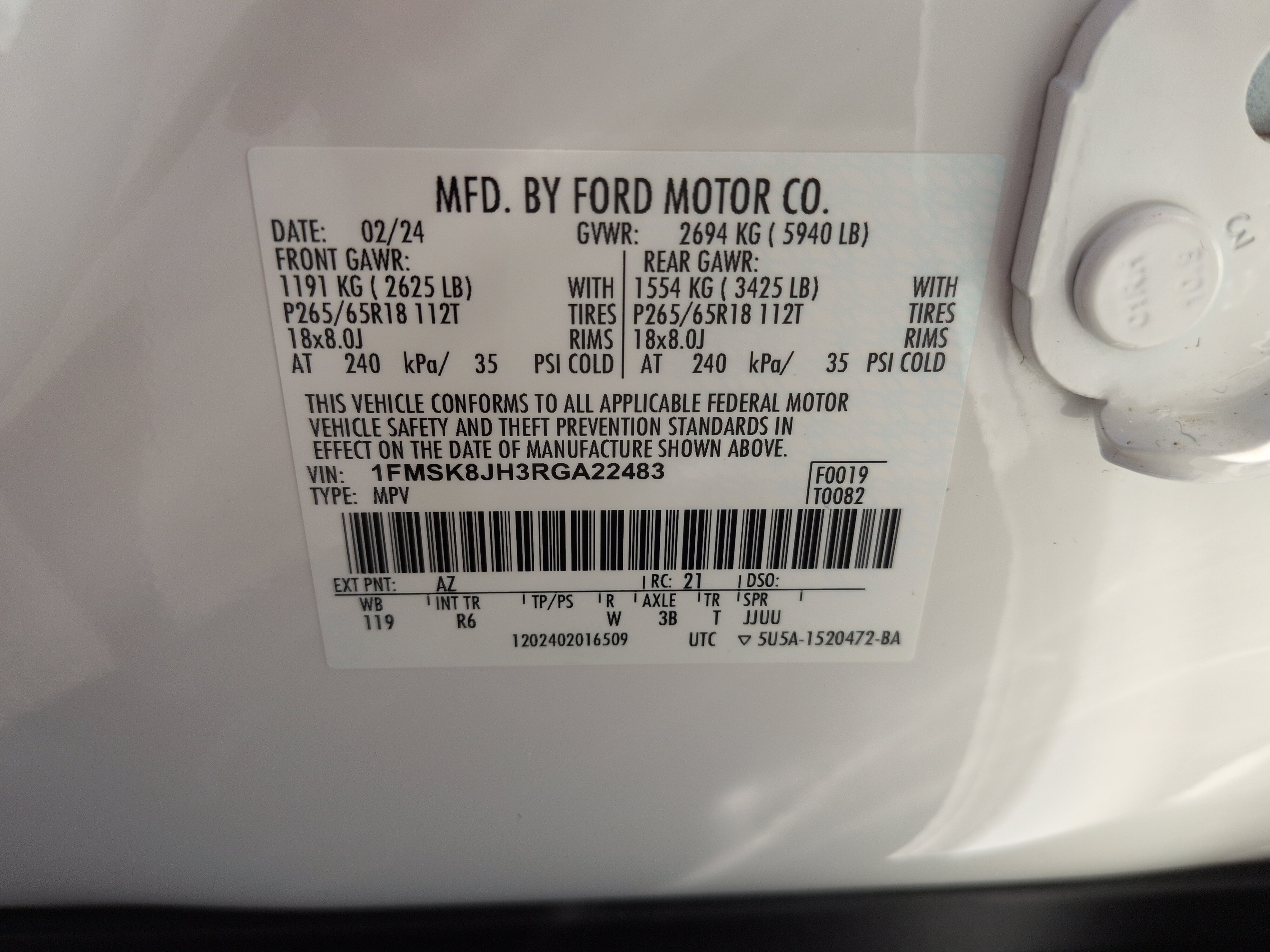 Certified 2024 Ford Explorer Timberline w/ Timberline Technology Package AWD/4WD image 29
