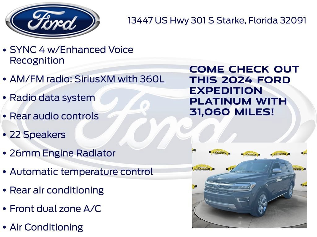 Certified 2024 Ford Expedition Platinum AWD/4WD image 27