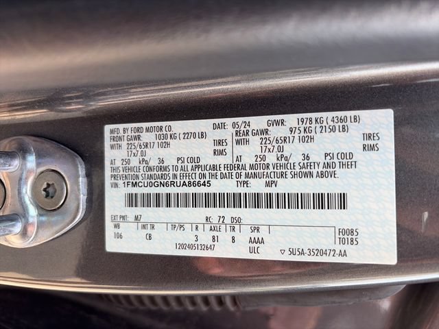 Certified 2024 Ford Escape Active FWD image 34