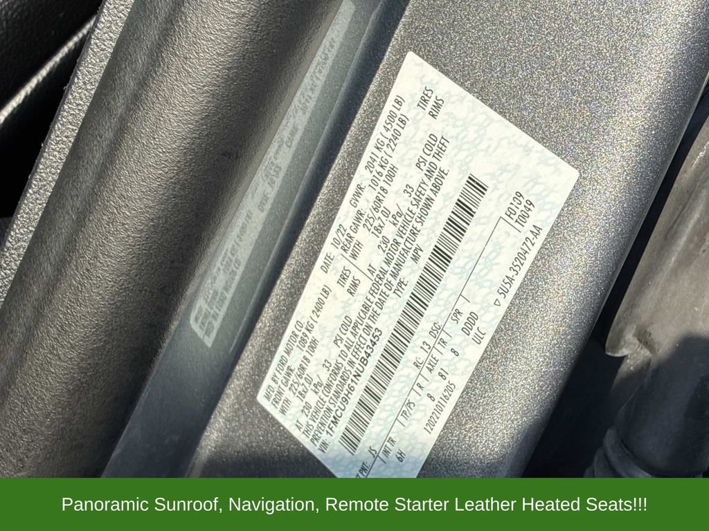 Certified 2022 Ford Escape SEL AWD/4WD image 23
