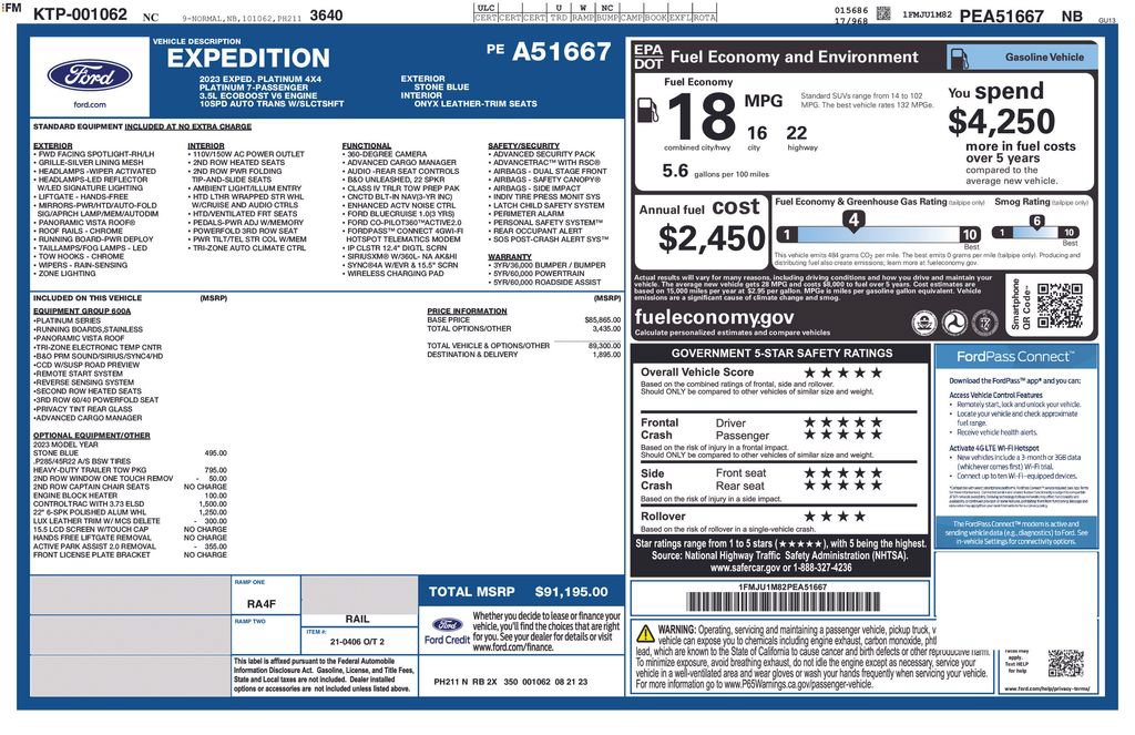 Certified 2023 Ford Expedition Platinum AWD/4WD image 32