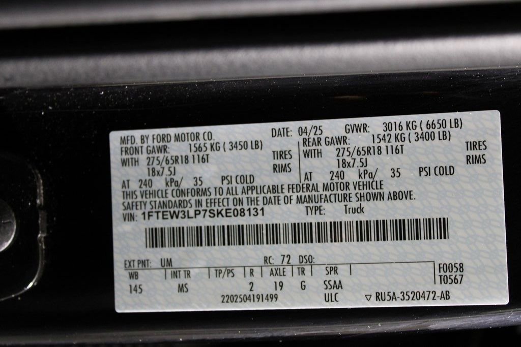 Certified 2025 Ford F150 XLT w/ Equipment Group 301A Standard image 23