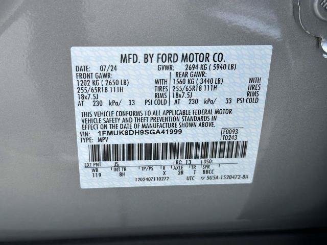 Certified 2025 Ford Explorer Active AWD/4WD image 34