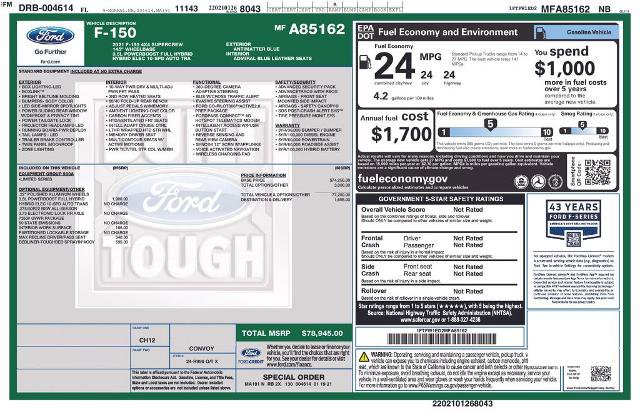 Certified 2021 Ford F150 Limited AWD/4WD image 8