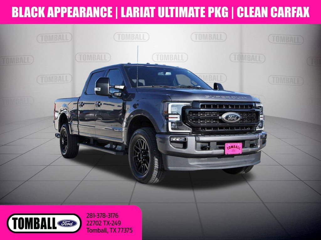 Certified 2022 Ford F350 Lariat w/ Black Appearance Package AWD/4WD video 1