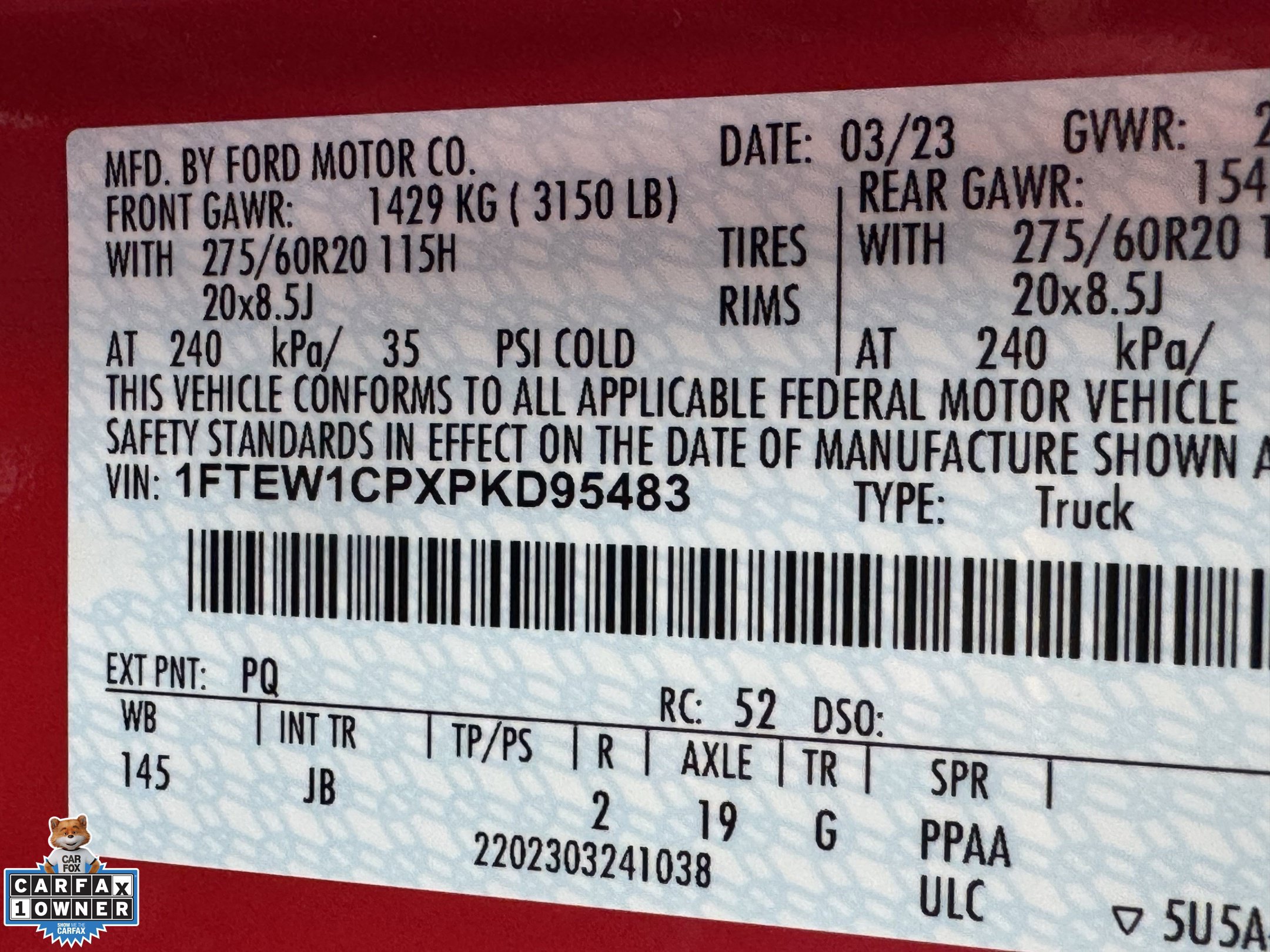 Certified 2023 Ford F150 XL w/ STX Appearance Package RWD image 15